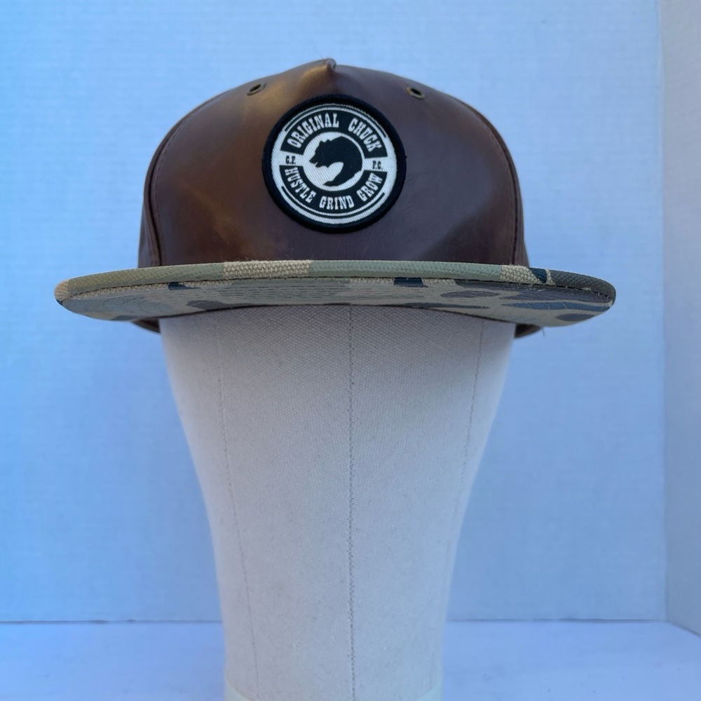 Original Chuck Hat Cap Camo/Brown Adult Adjustable Flat Bill Streetwear